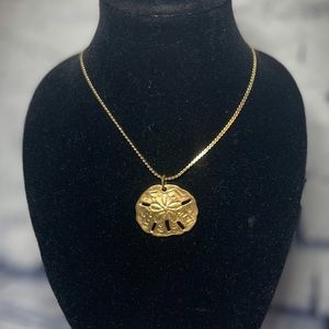 Vintage Sand Dollar Choker Fashion Necklace